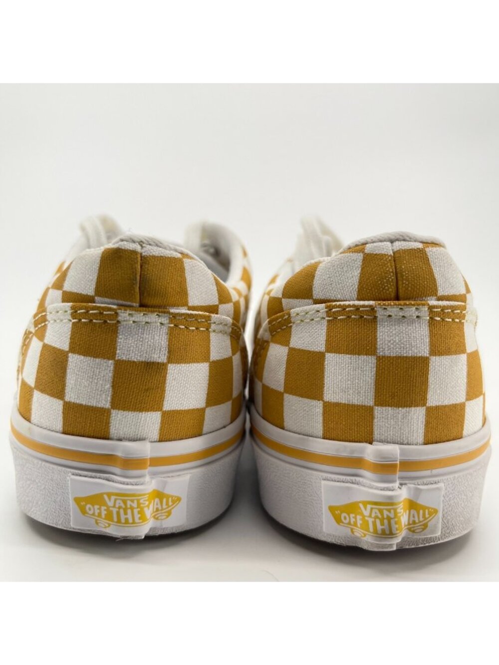 Vans Era Checkerboard Womens Size 6.5 Yellow White Athletic Skate Shoes Sneakers - Picture 6 of 9